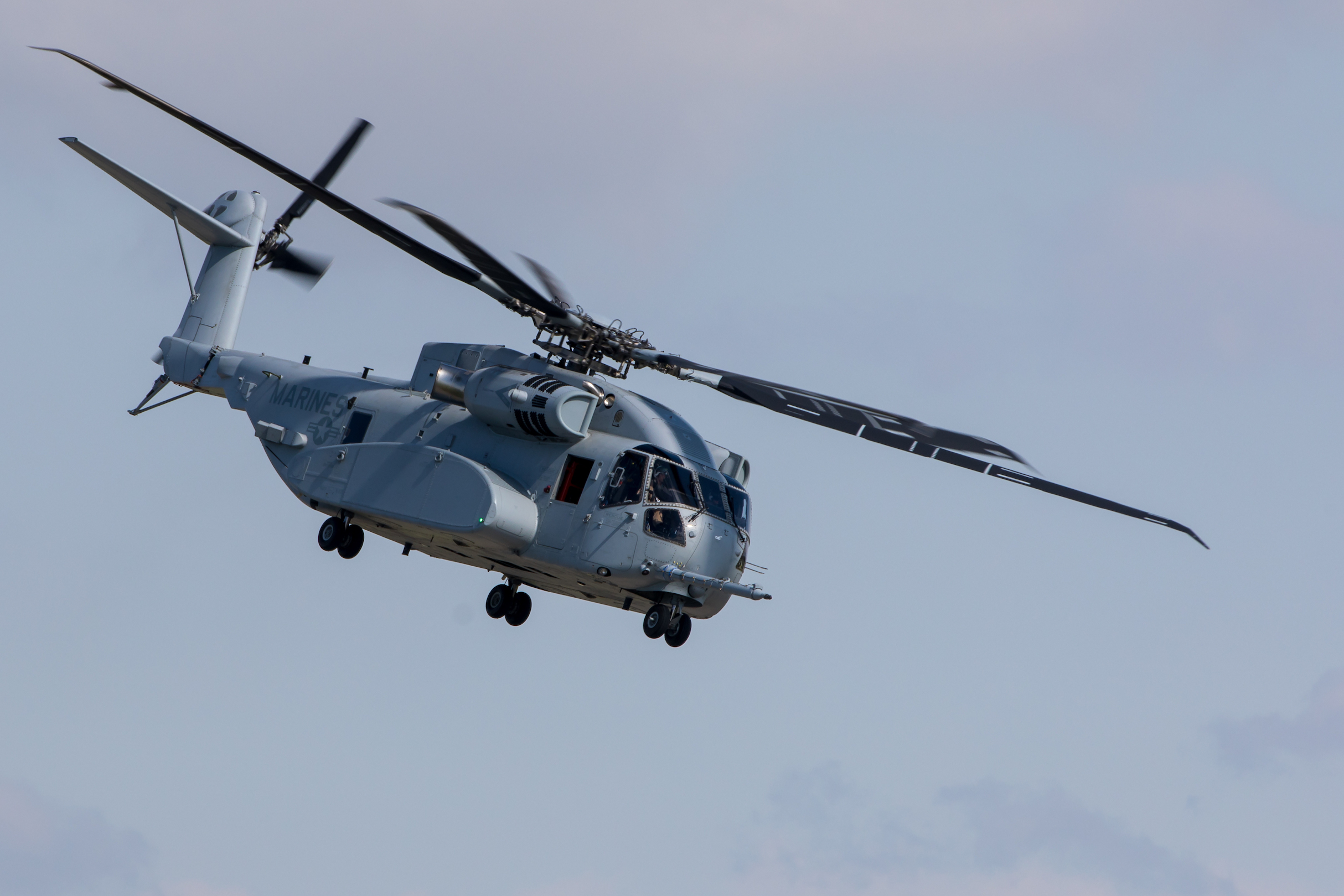 Image of two futuristic looking helicopters, the proposed replacement helicopter for the Black Hawk, to be built by Sikorsky and members of Local 1150.