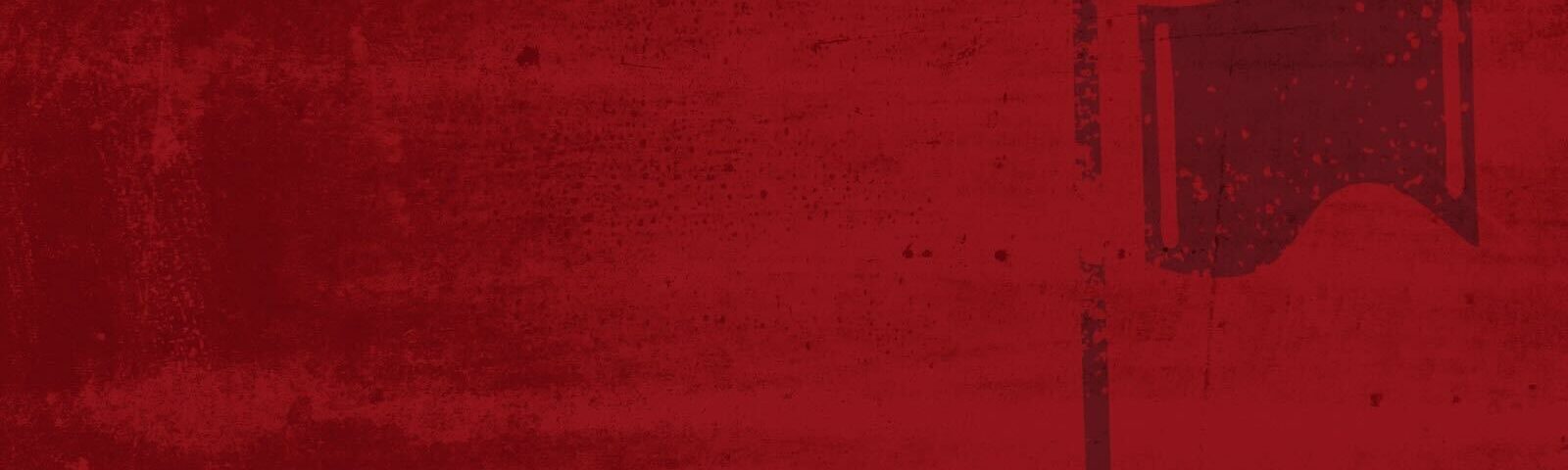 An icon of a flag on a pole off to the right. Image is overlaid with red.